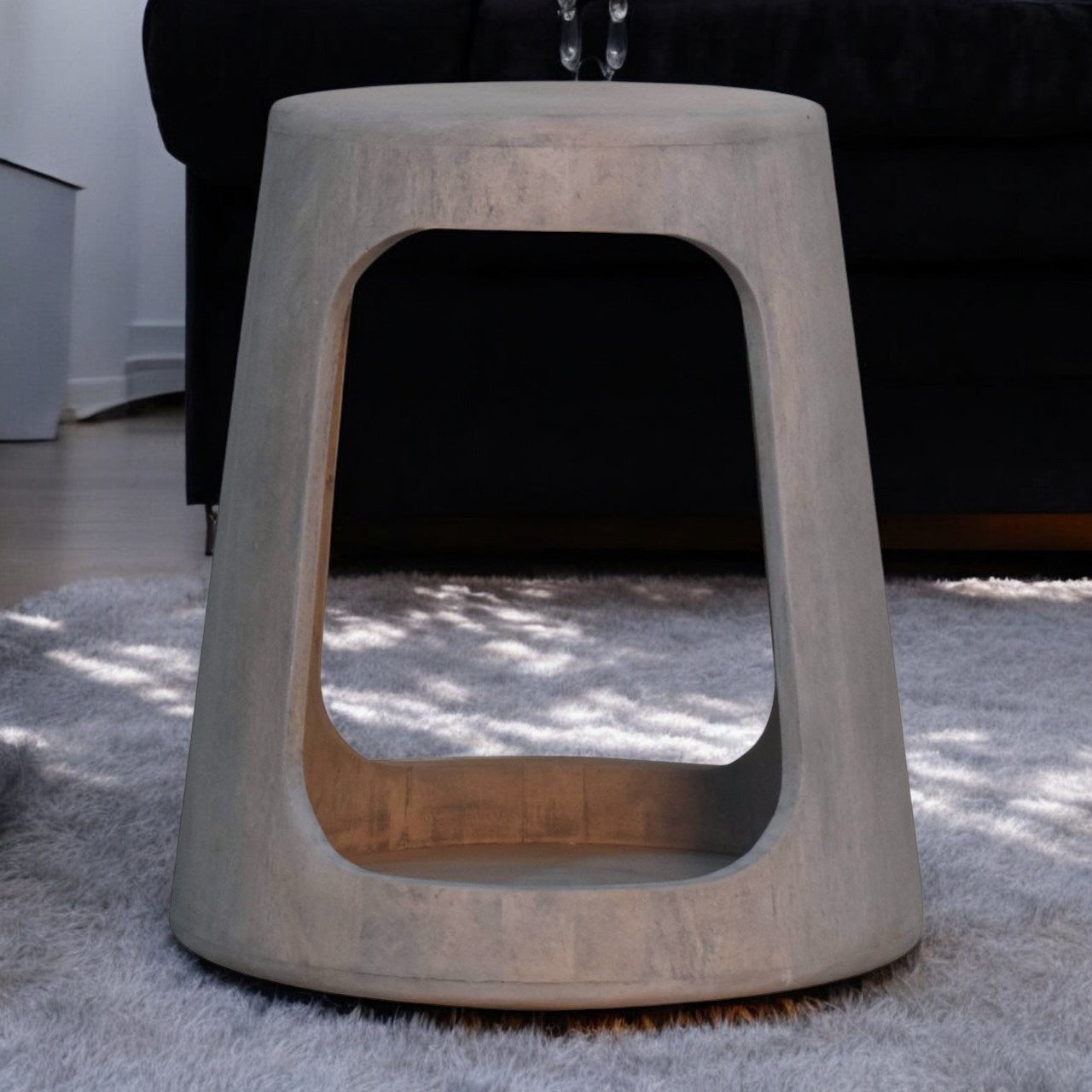Acid Wash Accent Stool at Homepressions.com