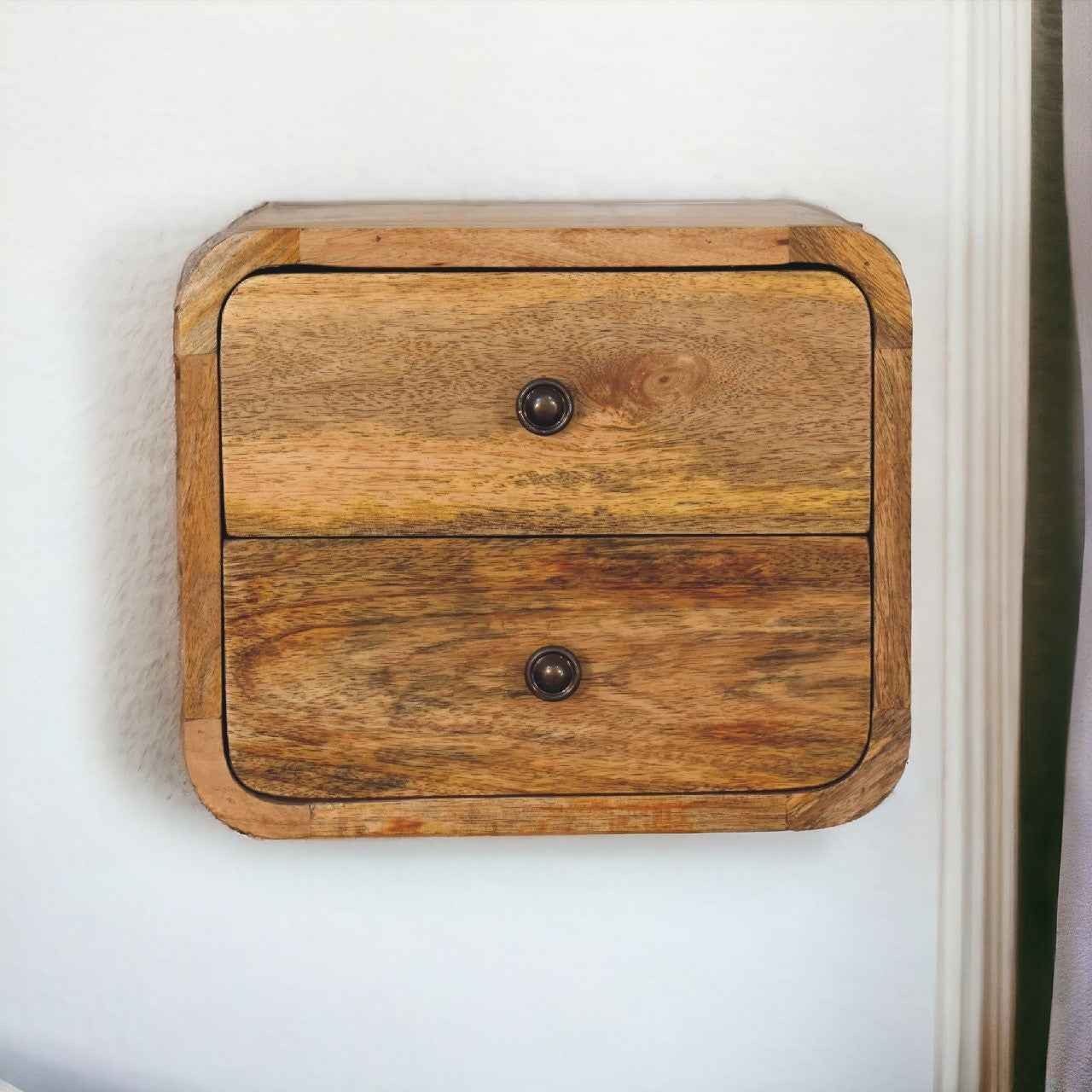 Aeris Petite Oak Wall Nightstand at Homepressions.com