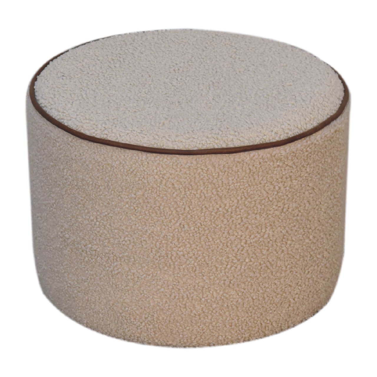 Boucle Round Footstool by Homepressions.com