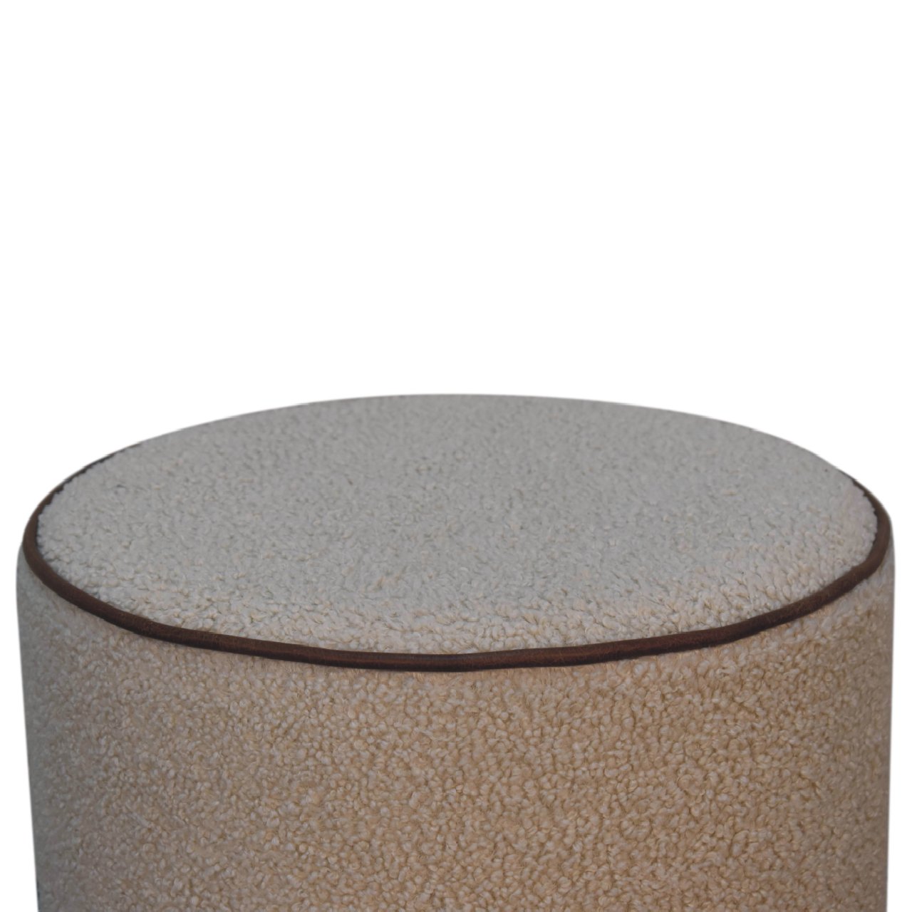 Boucle Round Footstool on Homepressions.com