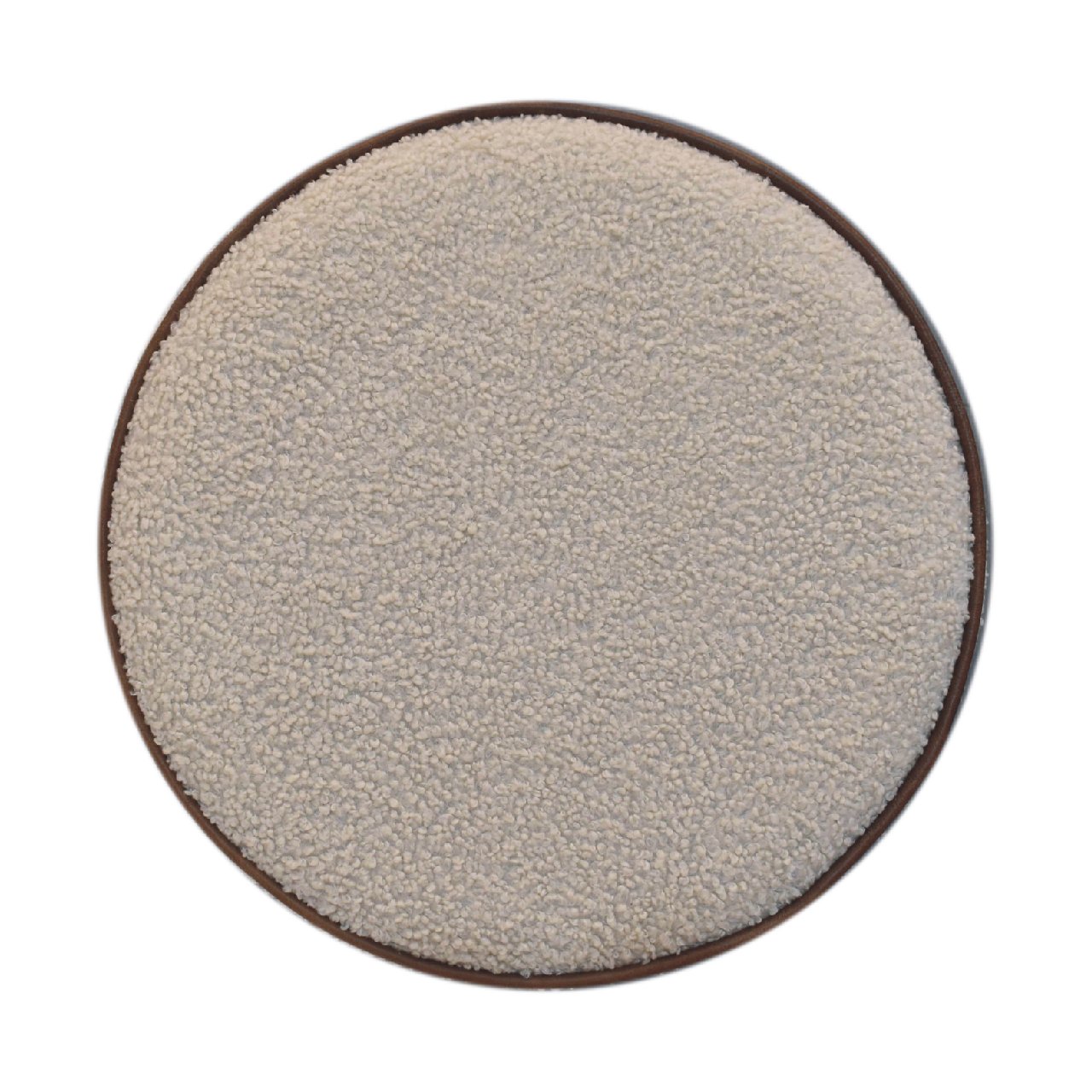 Boucle Round Footstool through Homepressions.com