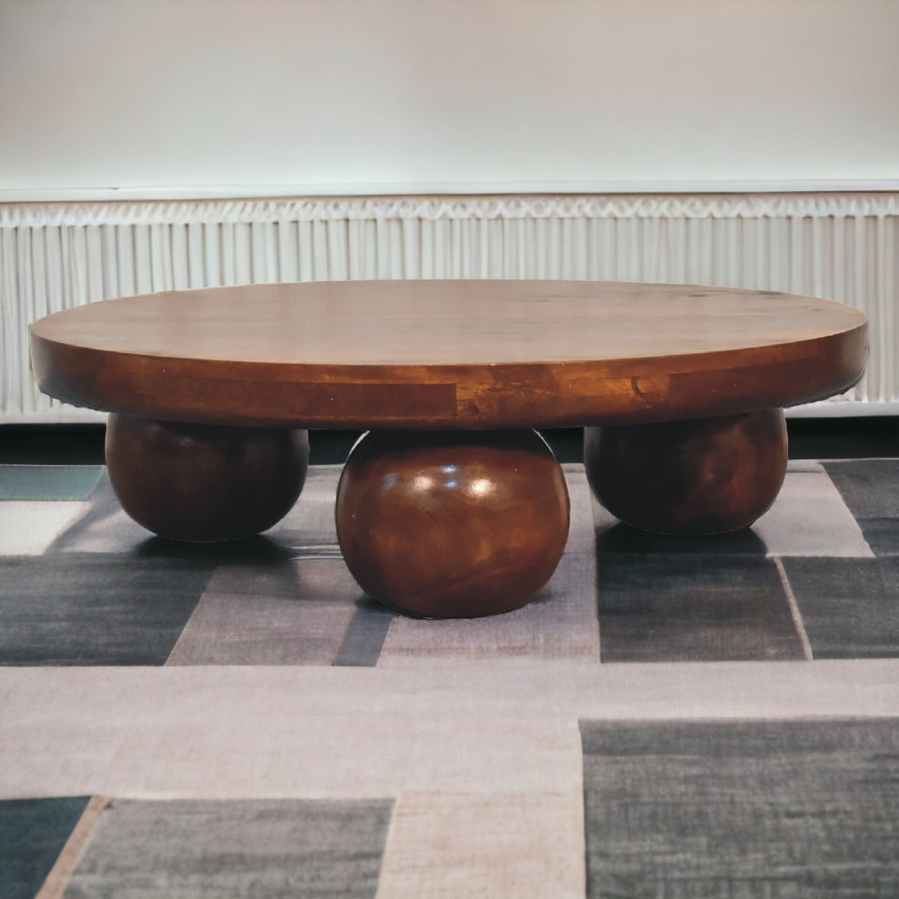 Chestnut Circular Coffee Table within Homepressions.com