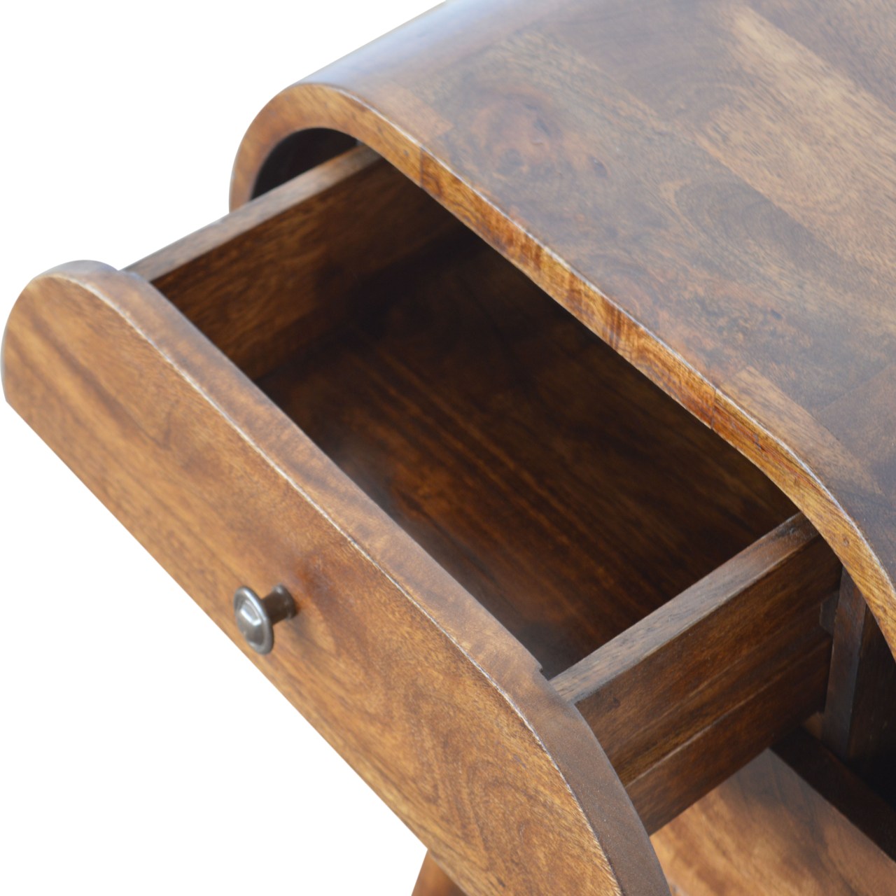 Chestnut Orbital Dreamside Table in Homepressions.com