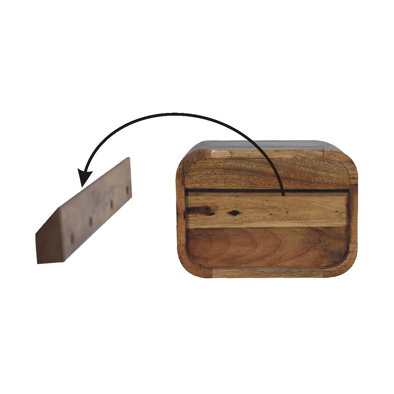 Floating Oak Nightstand through Homepressions.com