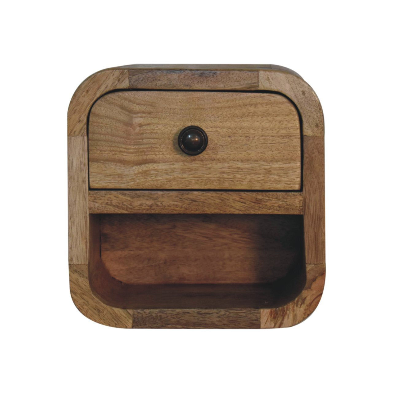 Levitating Oak Whisper Pico Arc Haven Nightstand by Homepressions.com