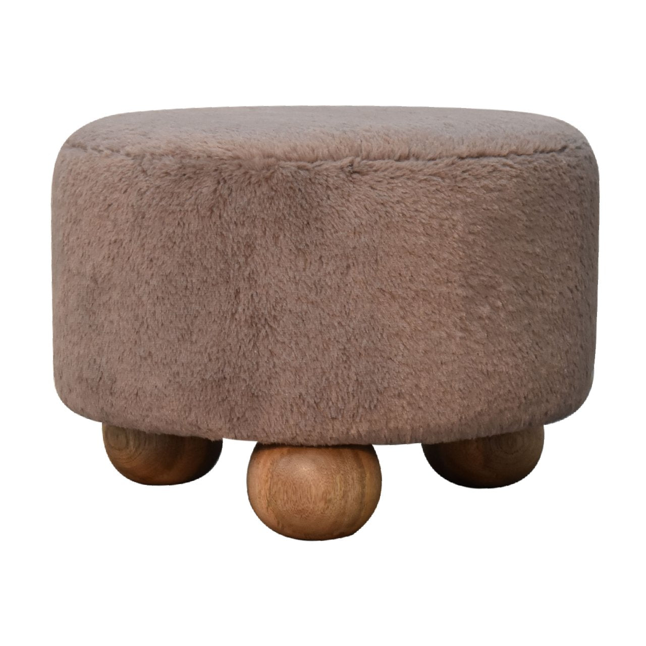 Mocha Plush Pod Footstool from Homepressions.com
