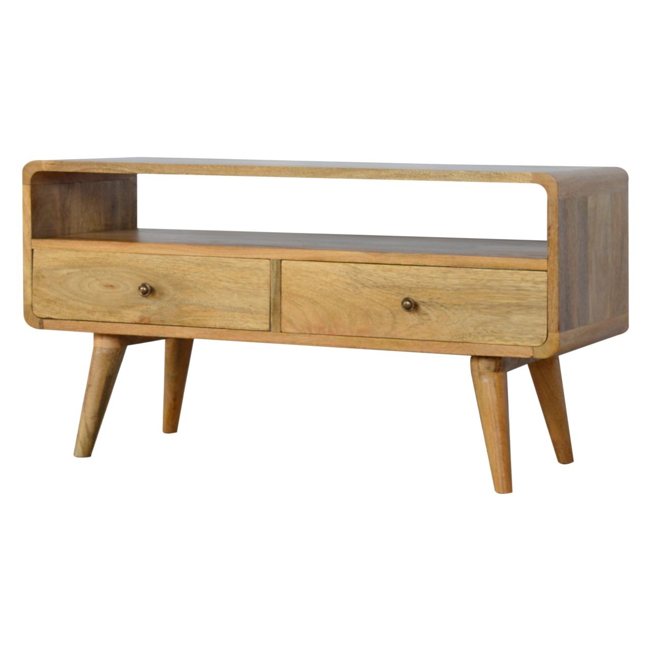 Sway Oak Arc Media Unit from Homepressions.com