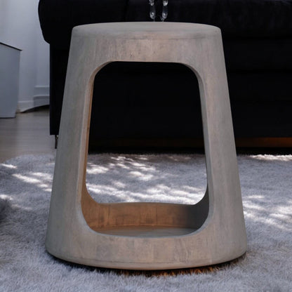Acid Wash Accent Stool at Homepressions.com