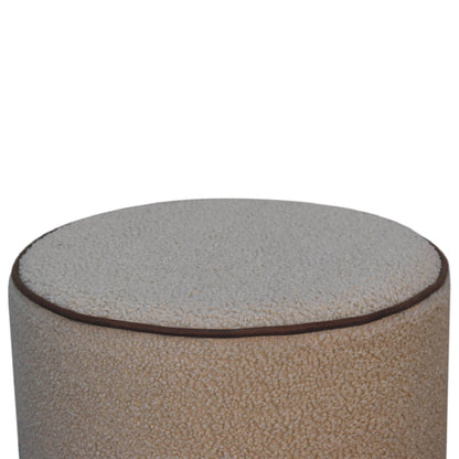 Boucle Round Footstool on Homepressions.com
