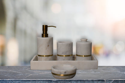 Brass Inlay Bath Set at Homepressions.com