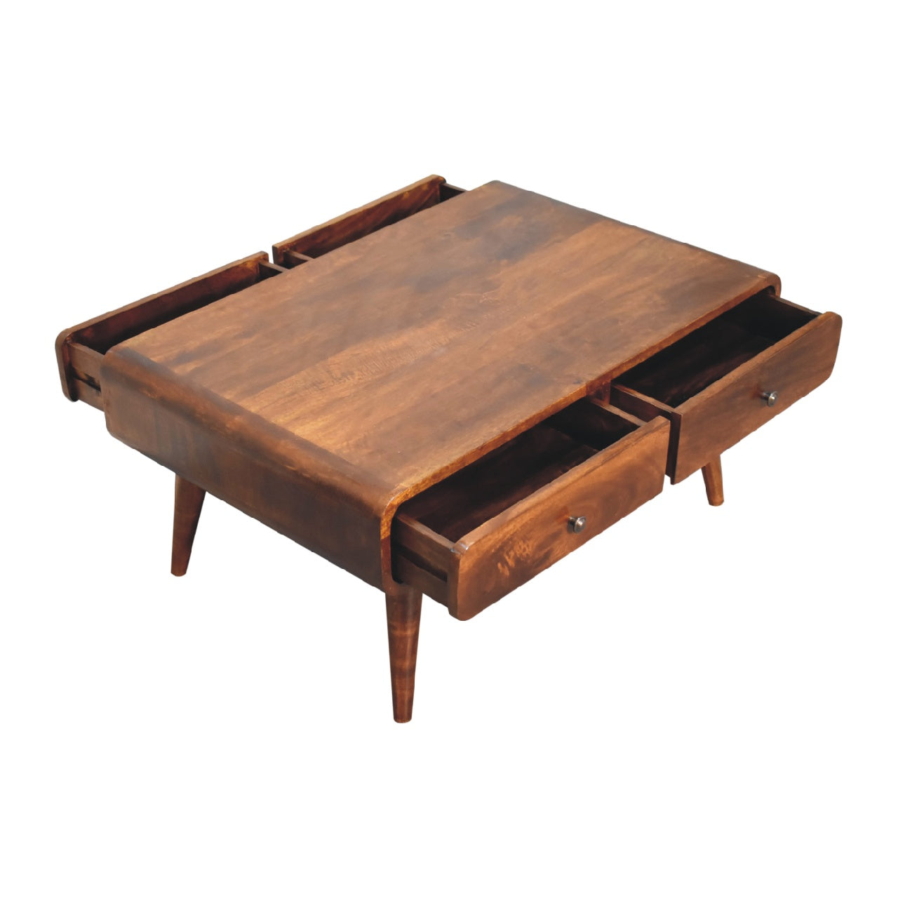 Chestnut Drawer Coffee Table through Homepressions.com