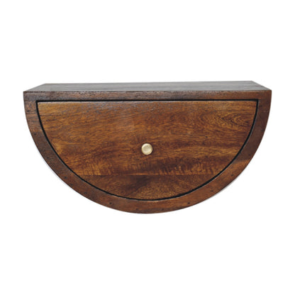 Chestnut Floating Drawer Nightstand by Homepressions.com