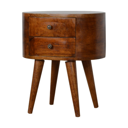 Chestnut Lunar Haven Nightstand Table from Homepressions.com