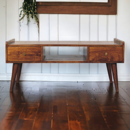 Chestnut Media Unit with Nordic Legs at Homepressions.com