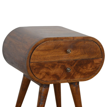 Chestnut Orbital Dreamside Table from Homepressions.com