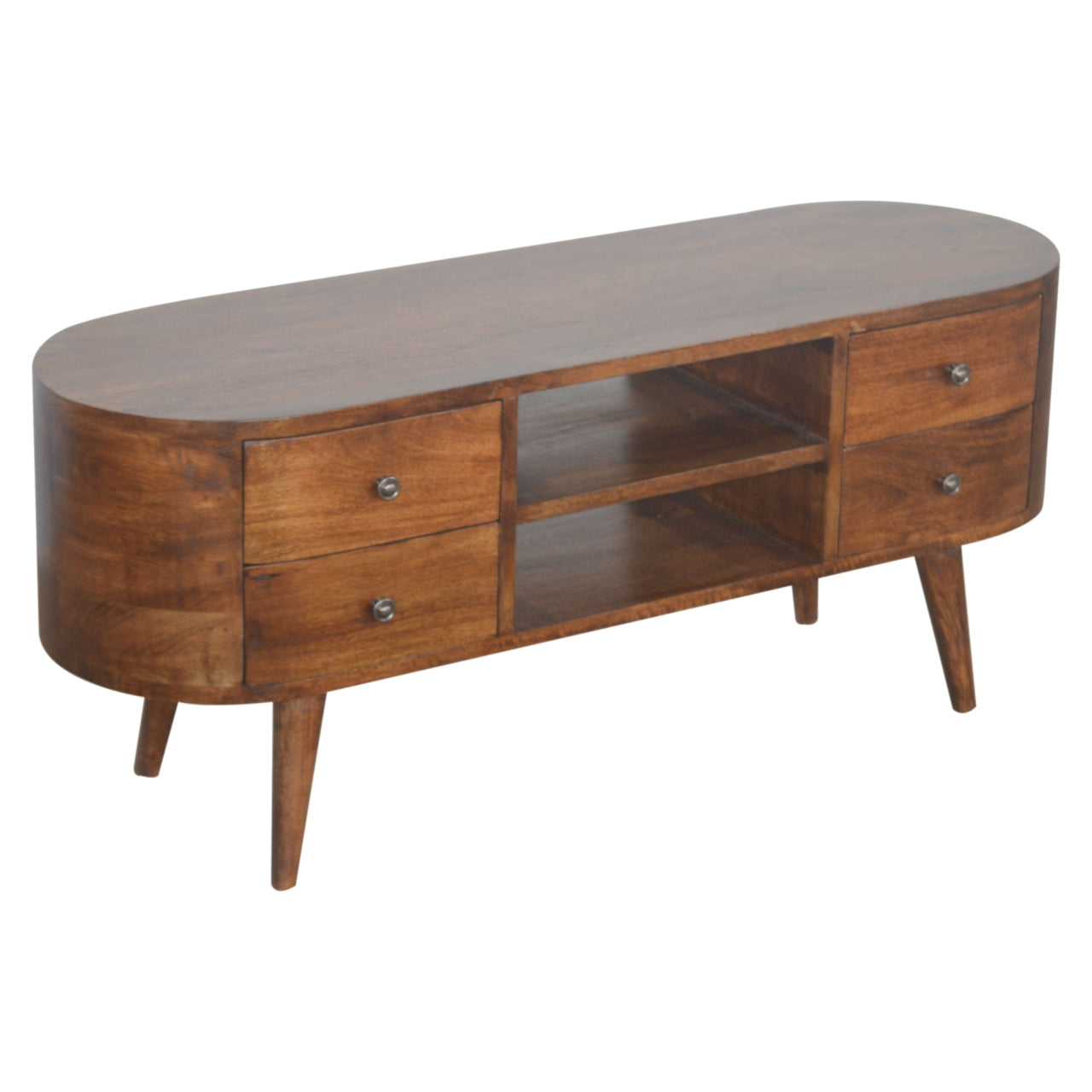 Chestnut Orbital Leisure TV Stand at homepressions.com