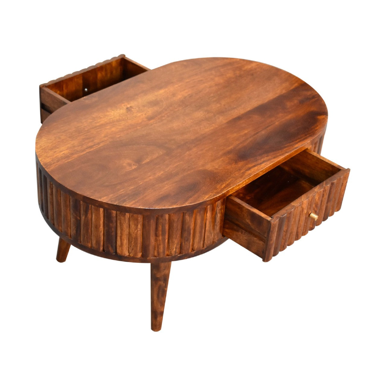 Chestnut Slatted Coffee Table through Homepressions.com