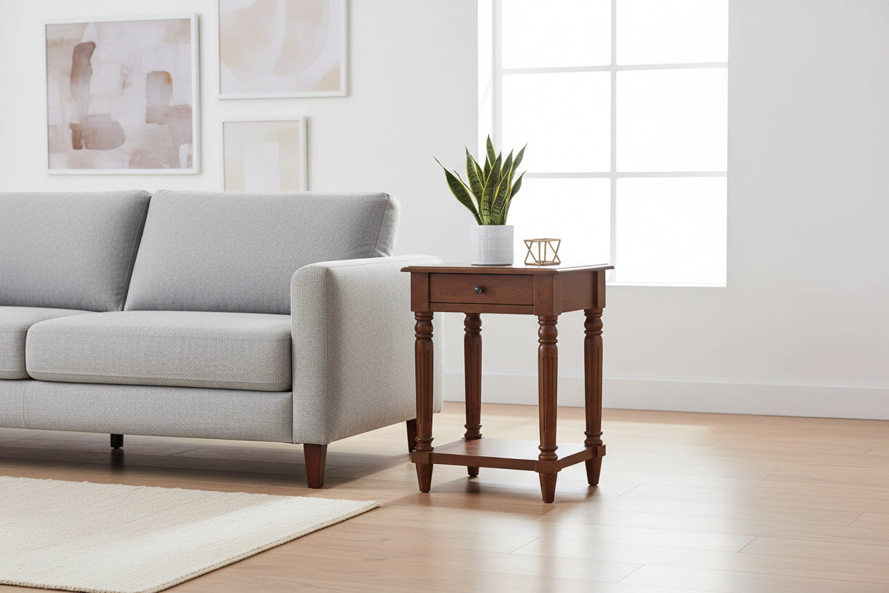 Classic Chestnut Side Table by Homepressions.com