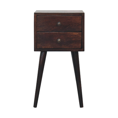 Compact Twin Ash Wood Nightstand by Homepressions.com
