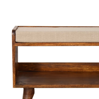 Croft Linen Mudstone Seat Bench in Homepressions.com