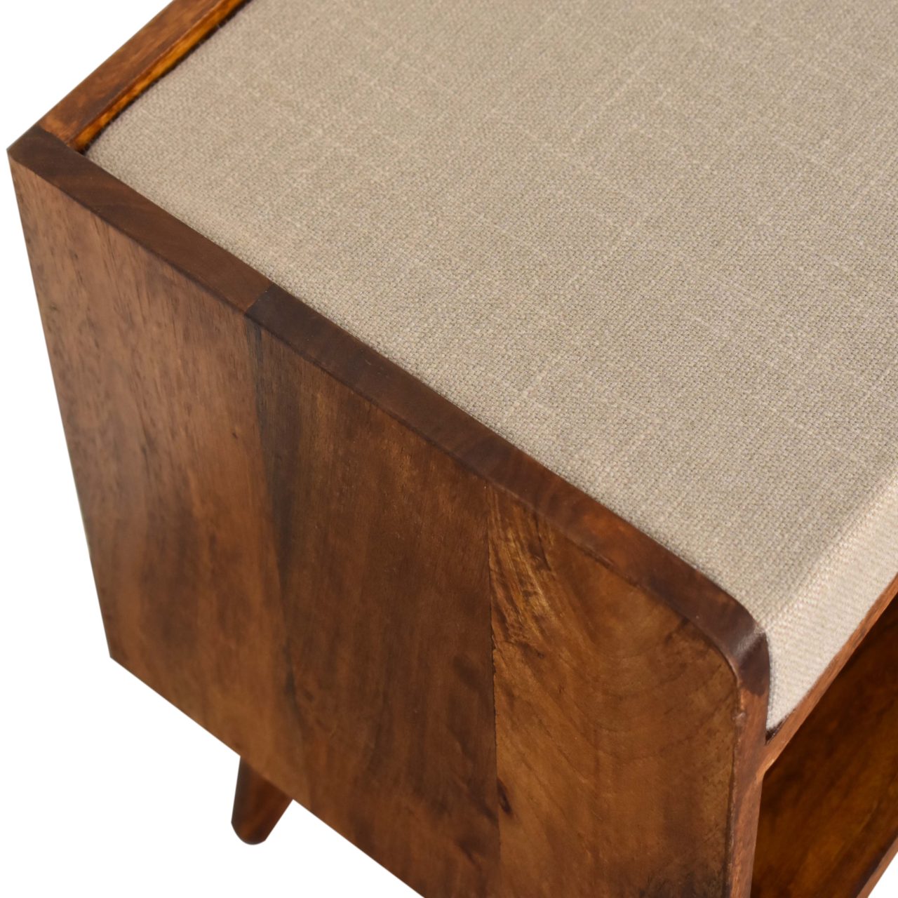 Croft Linen Mudstone Seat Bench via Homepressions.com