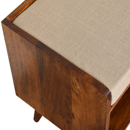 Croft Linen Mudstone Seat Bench via Homepressions.com
