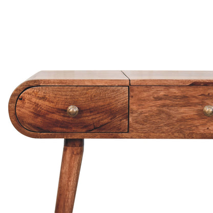 Foldable Mirror Round Dressing Table from Homepressions.com