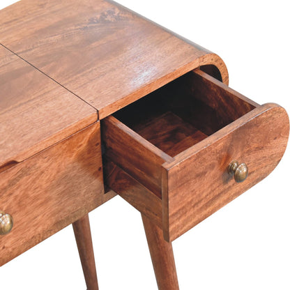 Foldable Mirror Round Dressing Table on Homepressions.com