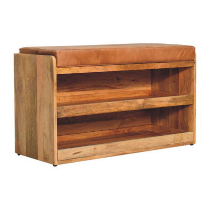 Hide Oak Shoe Storage Bench from Homepressions.com