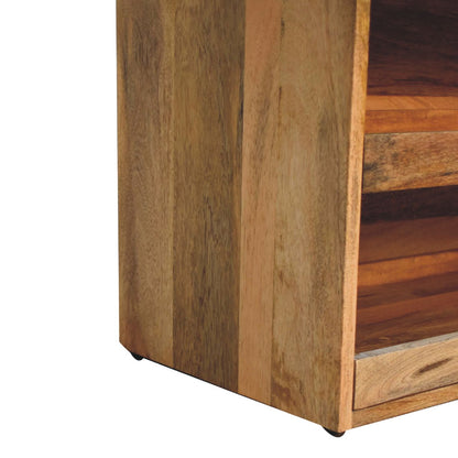 Hide Oak Shoe Storage Bench through Homepressions.com