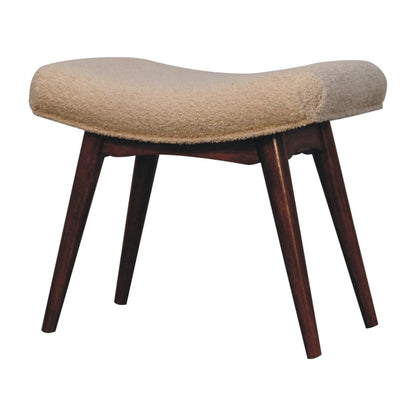 Honey Curled Yarn Curved Bench at Homepressions.com