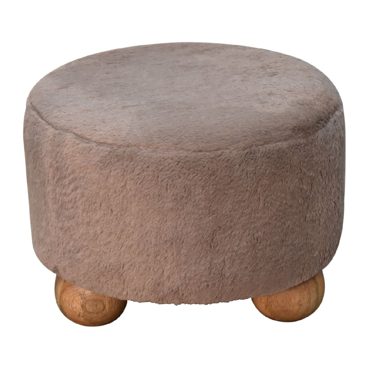 Mocha Plush Pod Footstool on Homepressions.com