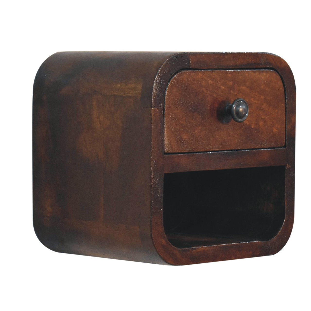 Levitating Chestnut Pico Arc Haven Nightstand from Homepressions.com