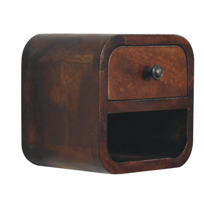 Levitating Chestnut Pico Arc Haven Nightstand from Homepressions.com