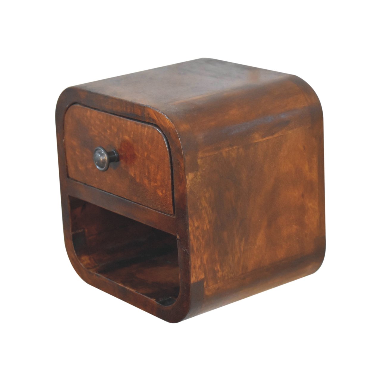 Levitating Chestnut Pico Arc Haven Nightstand in Homepressions.com