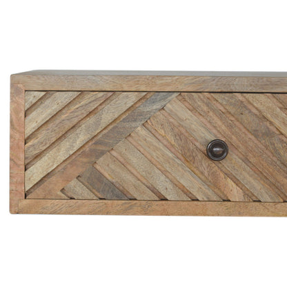 Levitating Linear Sculpted Nightstand on Homepressions.com