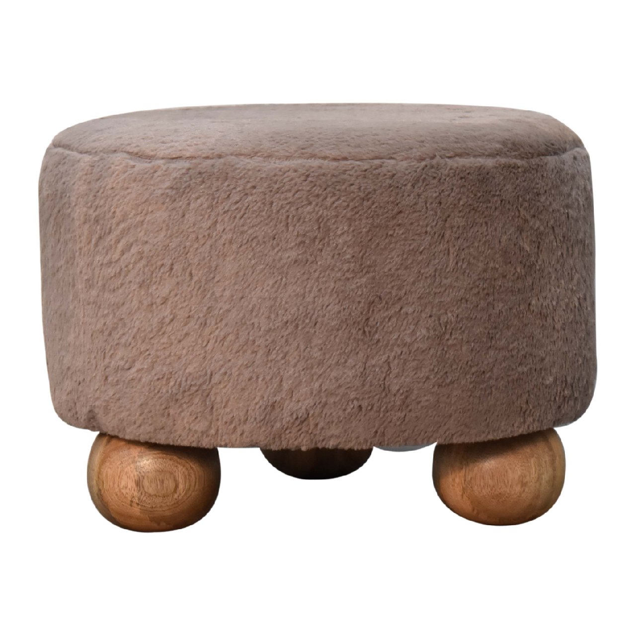 Mocha Plush Pod Footstool by Homepressions.com