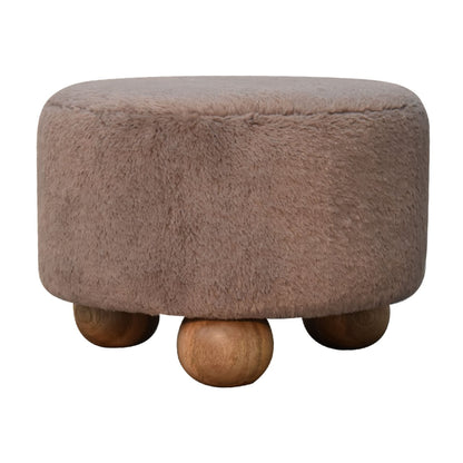 Mocha Plush Pod Footstool from Homepressions.com
