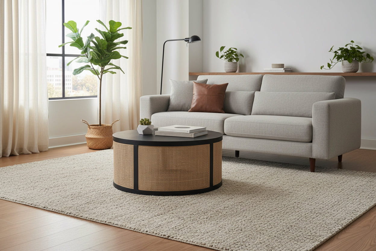 Monaco Rattan Salon Table at Homepressions.com