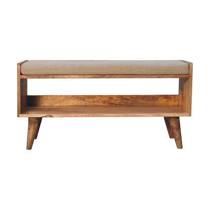 Nordic Oak Haven Linen Storage Bench by Homepressions.com
