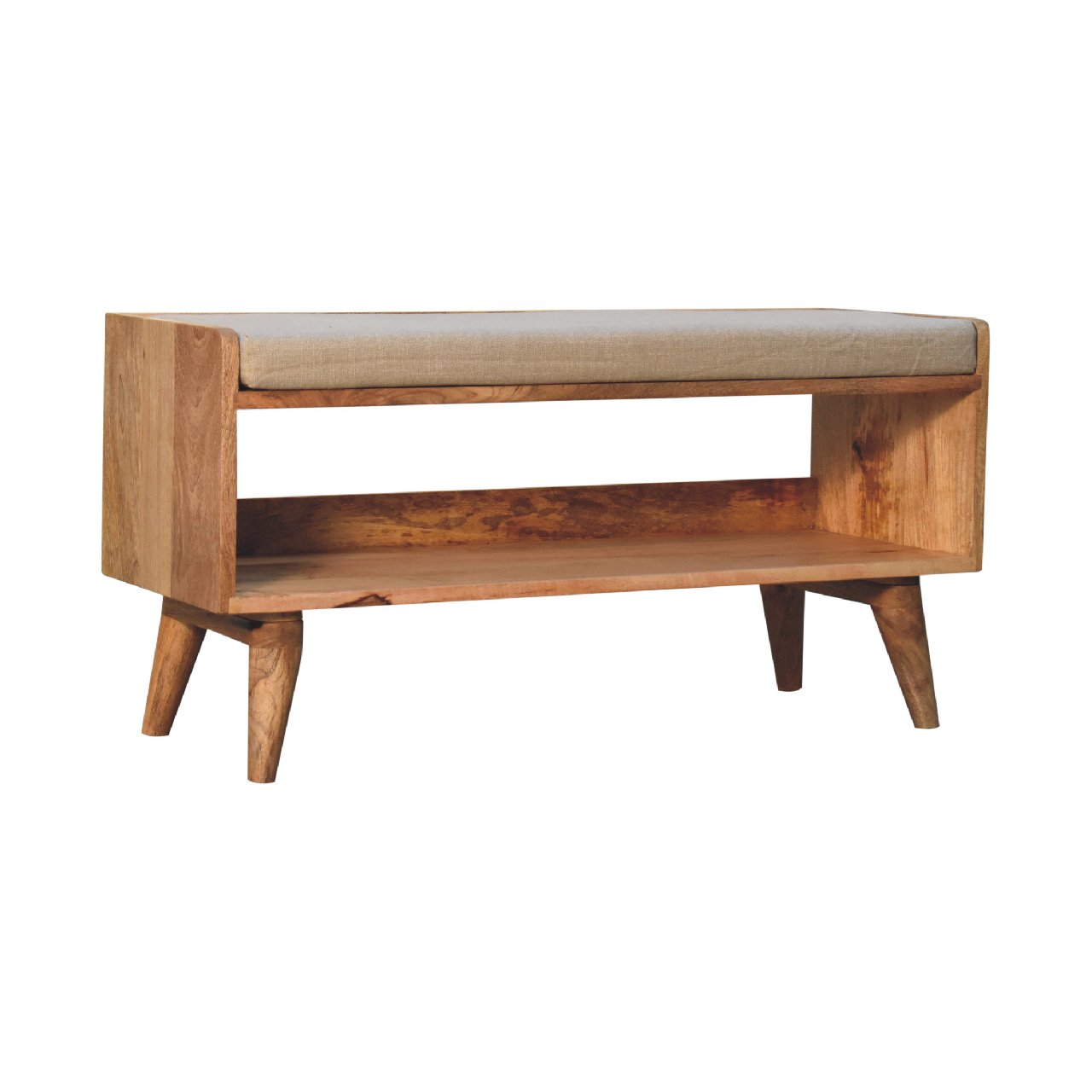 Nordic Oak Haven Linen Storage Bench from Homepressions.com