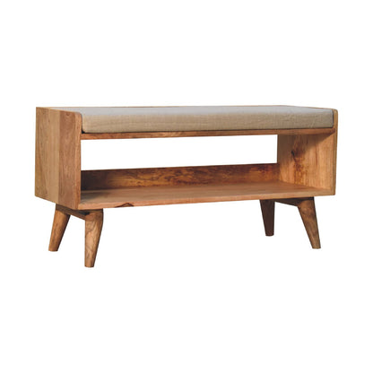 Nordic Oak Haven Linen Storage Bench from Homepressions.com