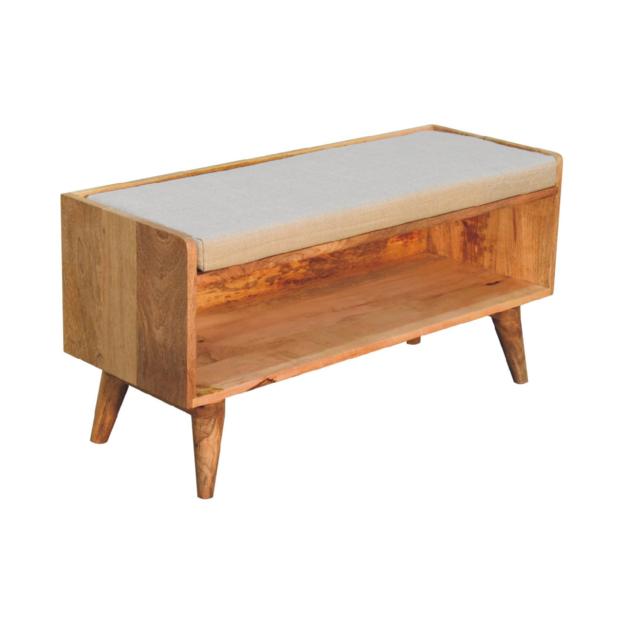 Nordic Oak Haven Linen Storage Bench via Homepressions.com