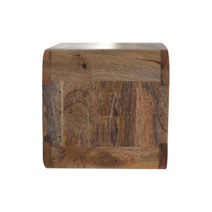 Oak-ish Floating Open Curve Nightstand in Homepressions.com