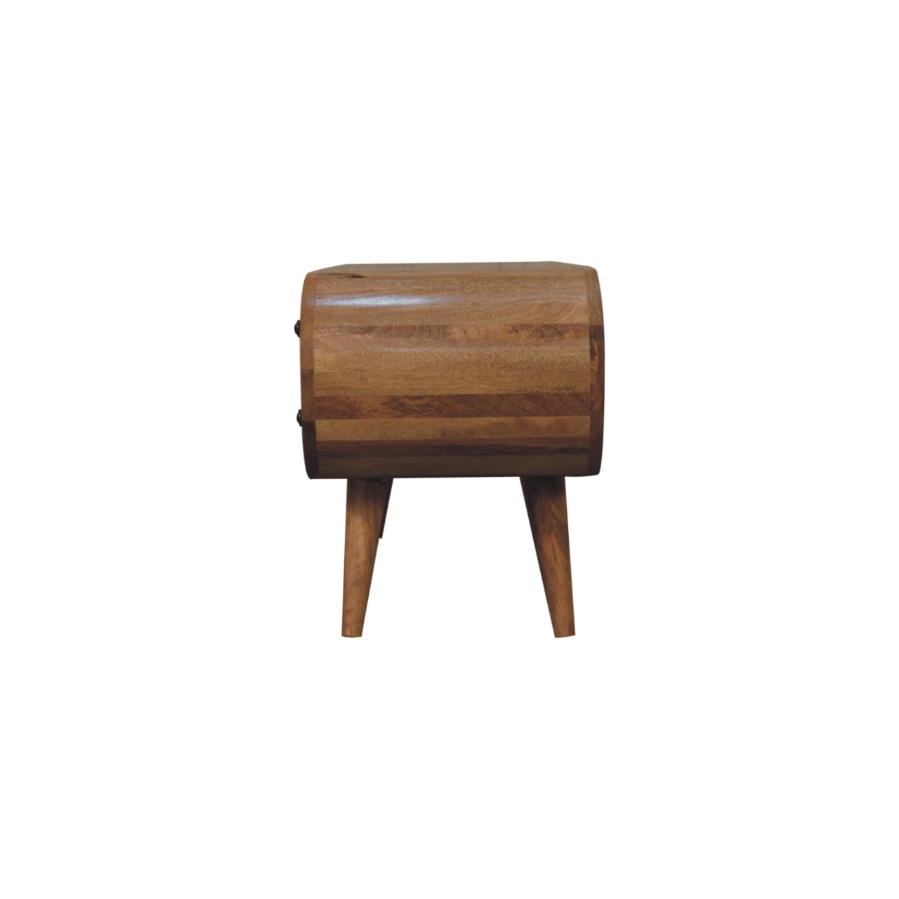 Oak Circular Media Unit with 4 drawers through Homepressions.com