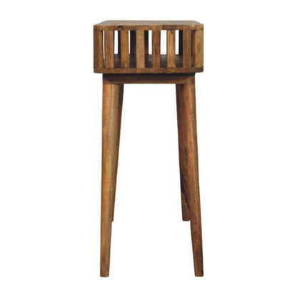 Oak Lattice Corridor Console through Homepressions.com