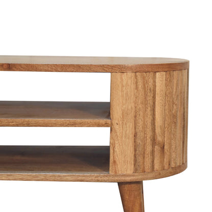 Oak Slatted Media Unit on Homepressions.com