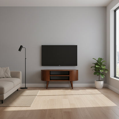 Oval Chestnut TV Stand from Homepressions.com