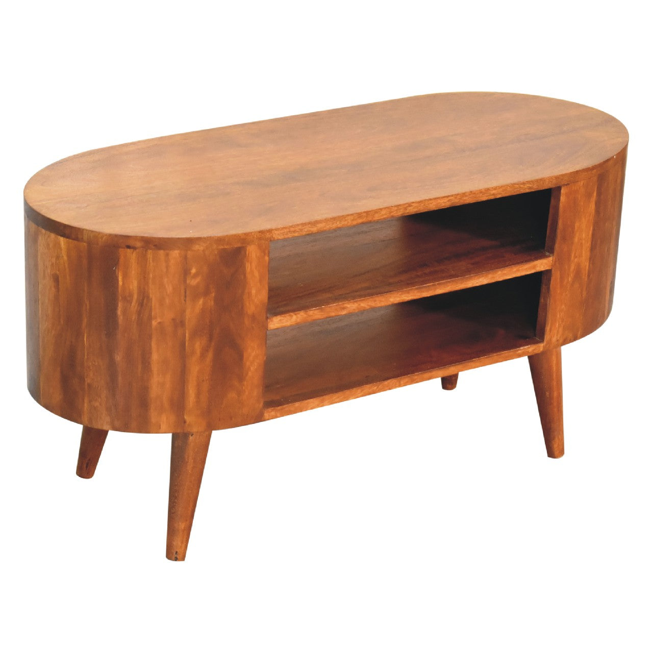 Oval Chestnut TV Stand in Homepressions.com