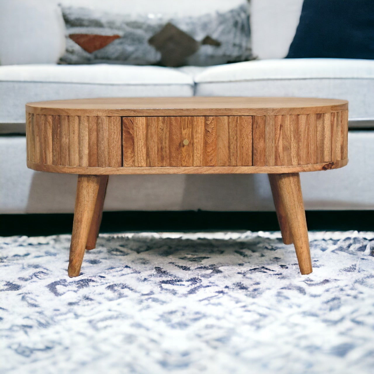 Oval Oak Coffee Table at Homepressions.com